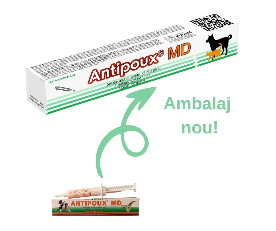 Solutie antiparazitara Antipoux MD 14 ml