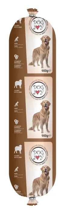 Salam pentru caini Dog Joy cu miel 900 gr