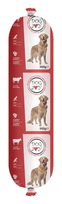 Salam pentru caini Dog Joy cu vita 900 gr