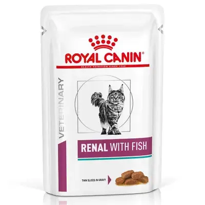 Set 12 buc x 85 gr Hrana dietetica pentru pisici Royal Canin Renal Fish