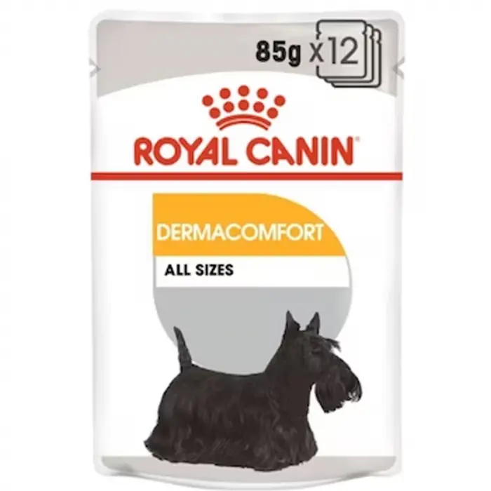 Set 12 buc x 85 gr Hrana umeda pentru caini Royal Canin Dermacomfort