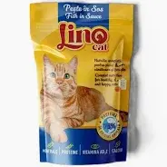 Set 24 buc x 85 gr Hrana umeda pentru pisici Lino Cat cu peste in sos