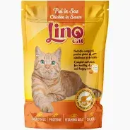 Set 24 buc x 85 gr Hrana umeda pentru pisici Lino Cat cu pui in sos