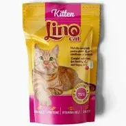 Set 24 buc x 85 gr Hrana umeda pentru pisici Lino Cat Kitten cu miel in sos