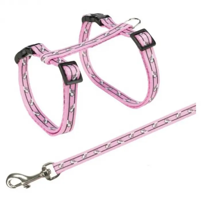 Set lesa si ham pentru pisici 27-46 cm 10 mm