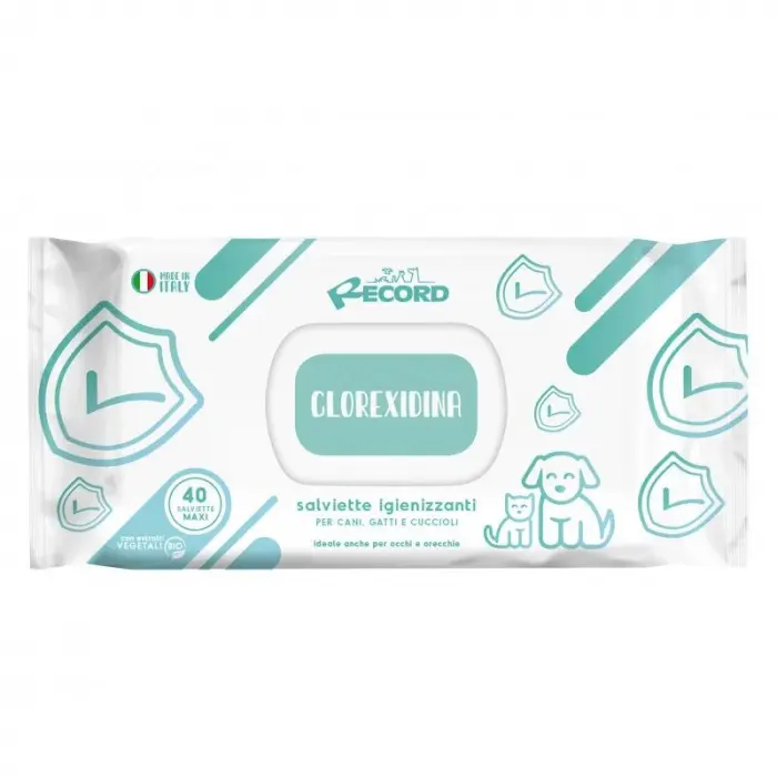 Servetele umede cu clorhexidina pentru caini pisici 40 buc