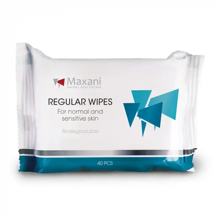 Servetele umede pentru caini  pisici Maxani Regular Wipes 40 buc   pachet