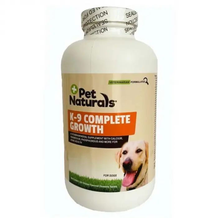 Supliment nutritiv pentru caini Pet Naturals K-9 Complete Growth 120 tablete