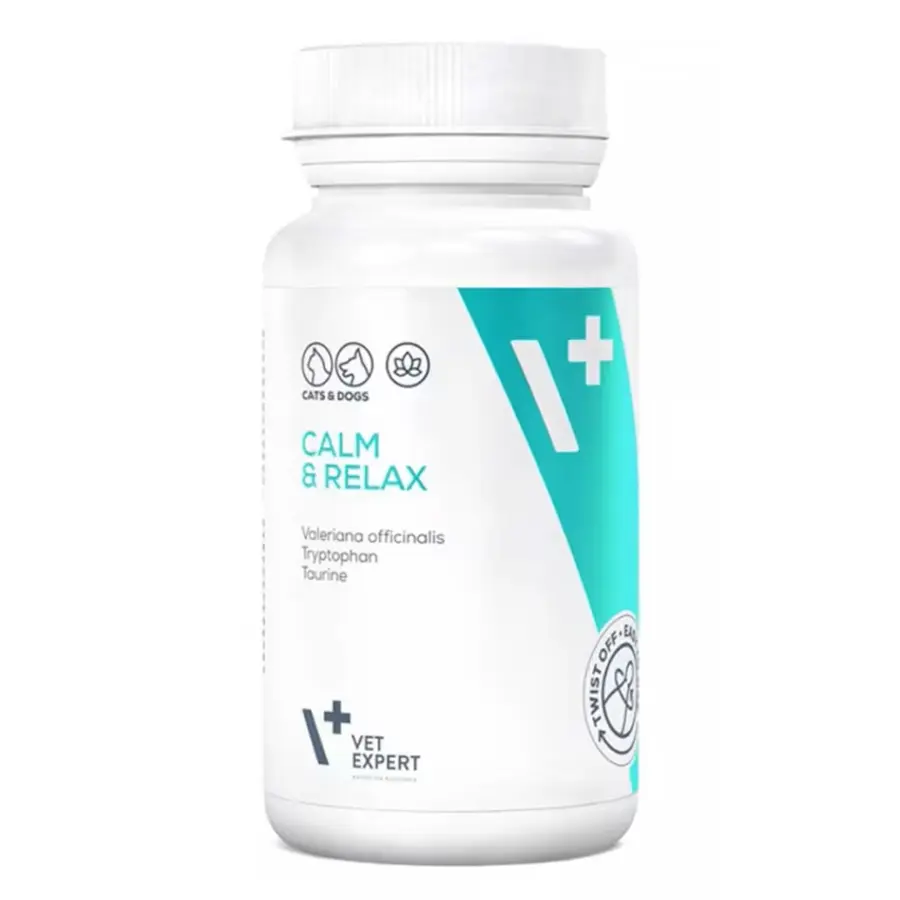 Supliment calmant pentru caini pisici VetExpert Calm Relax 30 caps flacon