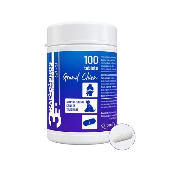 Supliment vitamino - mineral Vetapro Grand Chien 100 tab cutie