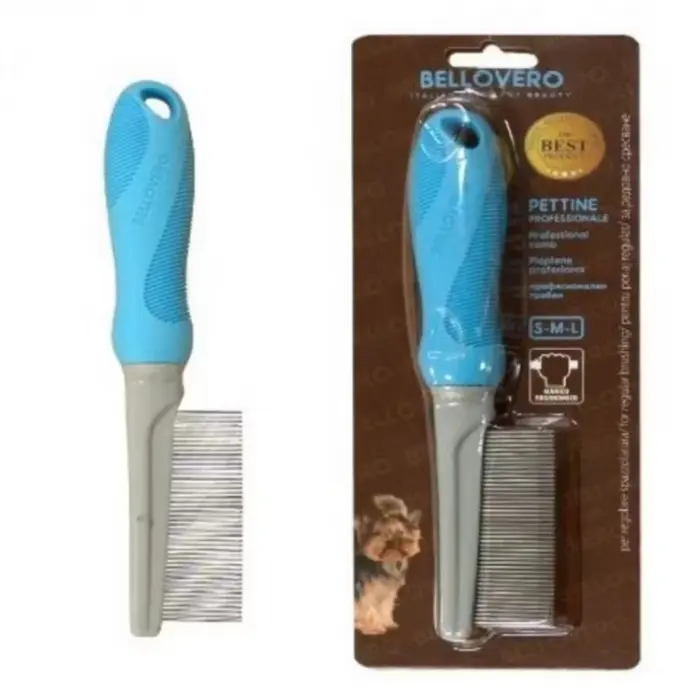 Pieptene Des Din Otel , Pentru Caini Bellovero, Par Mediu Si Lung