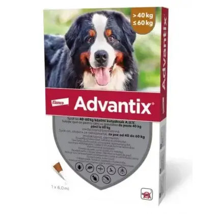 Pipeta antiparazitara Advantix pentru caini  40 kg - ,   60 kg ( 1 pipeta )