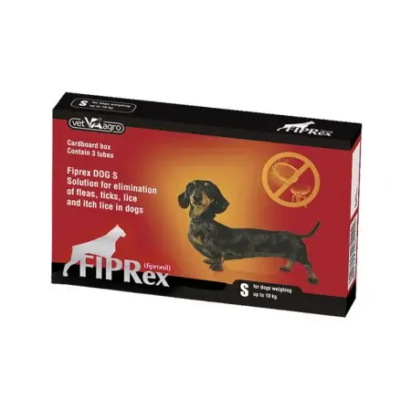 Pipeta antiparazitara pentru caini Fiprex 75 S ( 2-10 kg ) x 1 pipeta