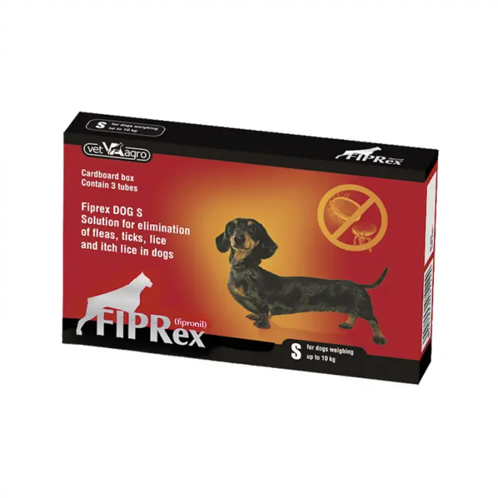 Pipeta antiparazitara pentru caini Fiprex 75 S ( 2-10 kg ) x 3 pipete