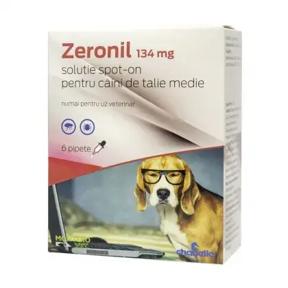 Pipeta antiparazitara pentru caini intre 10-20 kg Zeronil 134 mg