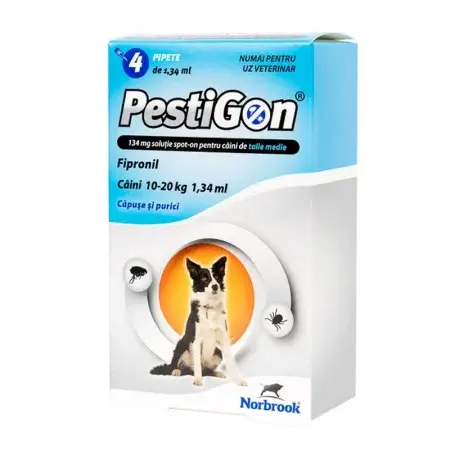 Pipeta antiparazitara Pestigon M pentru caini 10-20 kg ( 1 pipeta )