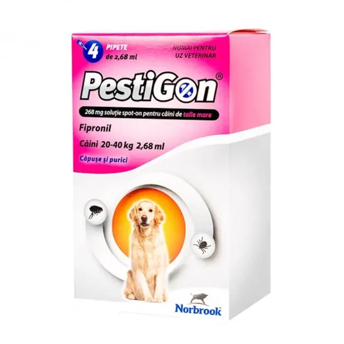 Pipeta antiparazitara Pestigon L pentru caini 20-40 kg ( 4 pipete )