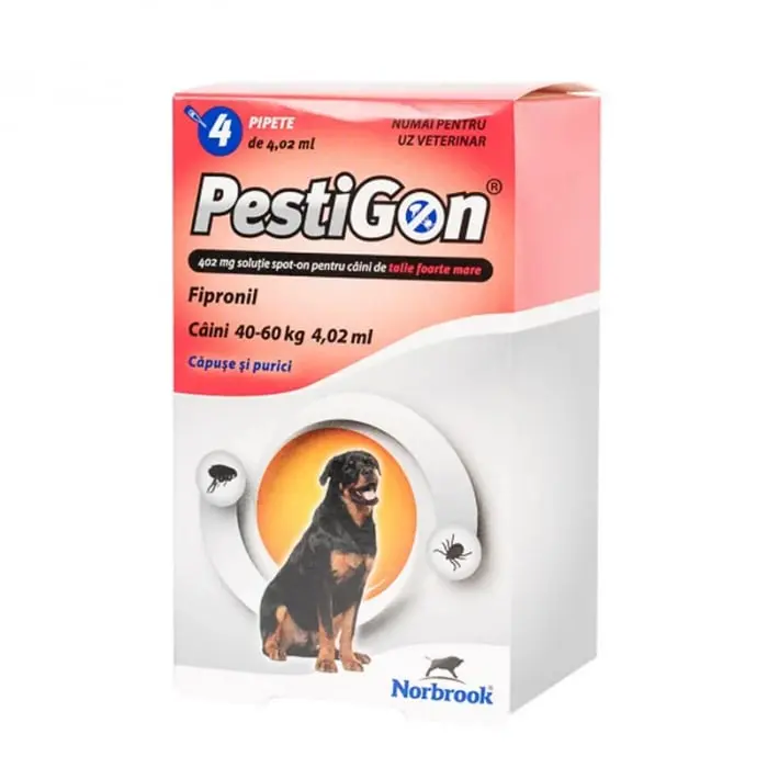 Pipeta antiparazitara Pestigon XL pentru caini 40-60 kg ( 4 pipete )