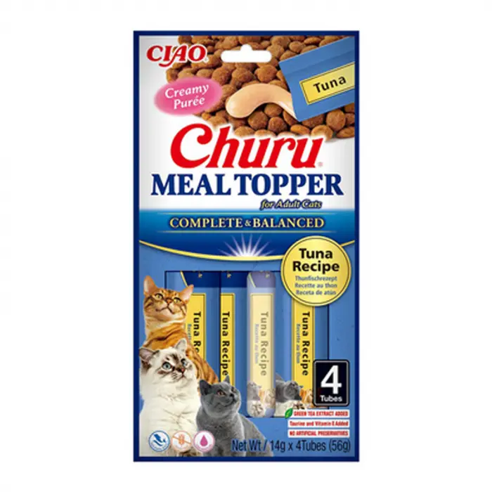 Recompense pentru pisici Churu Meal Topper cu ton 4 buc x 14 gr