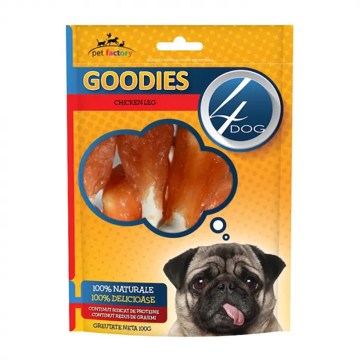 Recompense pentru caini Goodies Classic Chicken Leg 100 gr