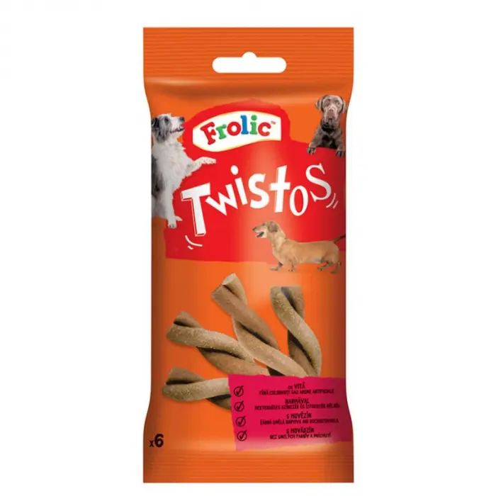 Recompense pentru caini Frolic Twistos 105 gr