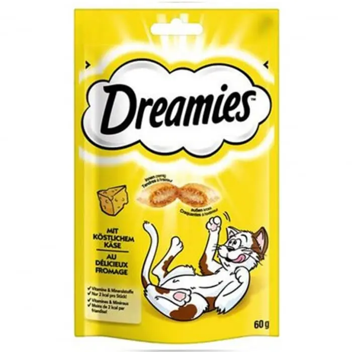 Recompense pentru pisici Dreamies cu branza 60 gr
