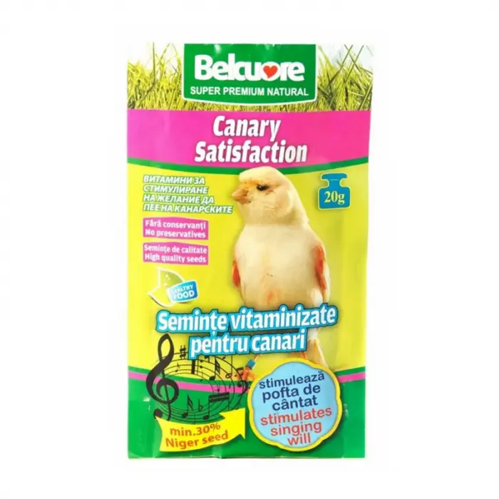 Vitamine pentru stimularea cantatului la canari Belcuore 20 g
