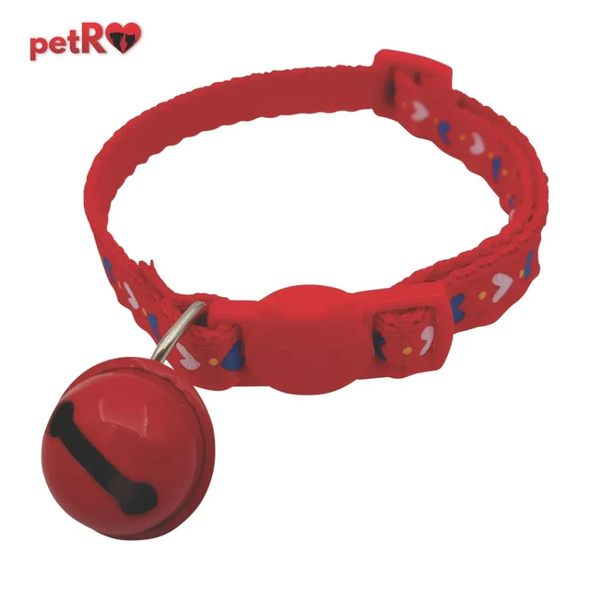 Zgarda pentru pisici cu inimioare Petro 1   20 -35 cm