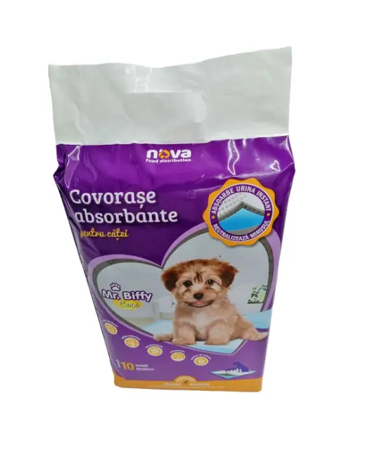 Covorase absorbante pentru caini Mr. Biffy, 60 x 60 cm, 10 bucati