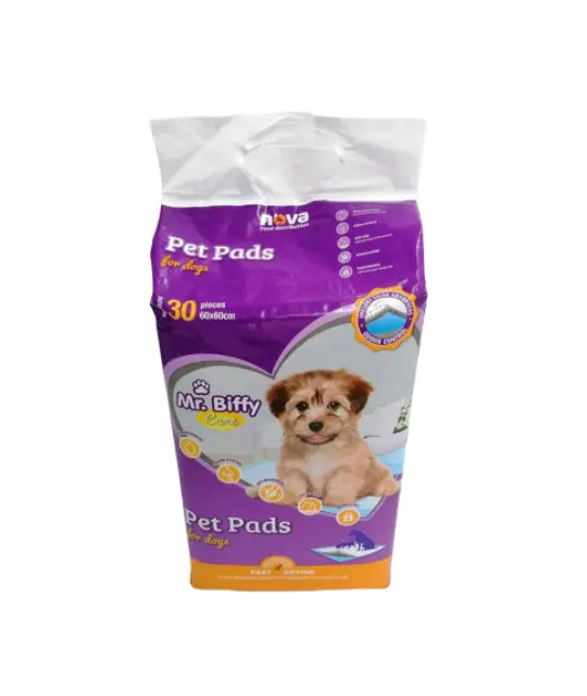 Covorase absorbante pentru caini Mr. Biffy, 60 x 60 cm, 30 bucati