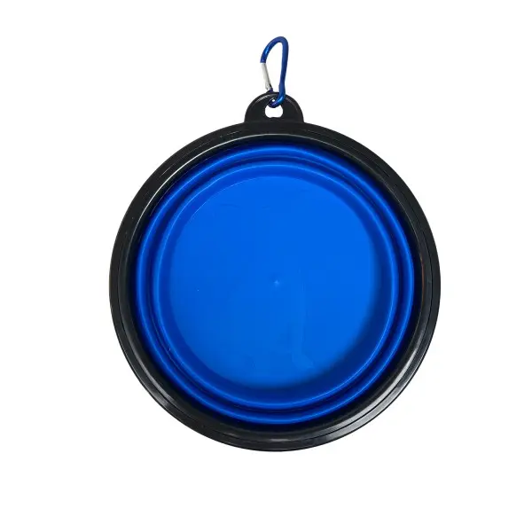 Castron portabil si pliabil din silicon pentru caini Tatrapet, 13 x 5.5 cm, 350 ml