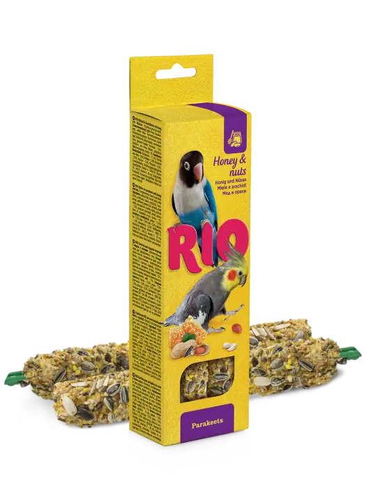 Batoane cu miere si nuci pentru perusi Rio, 2 x 75g