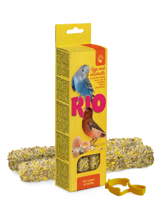 Batoane cu oua si scoici pentru toate speciile de pasari Rio, 2 x 40