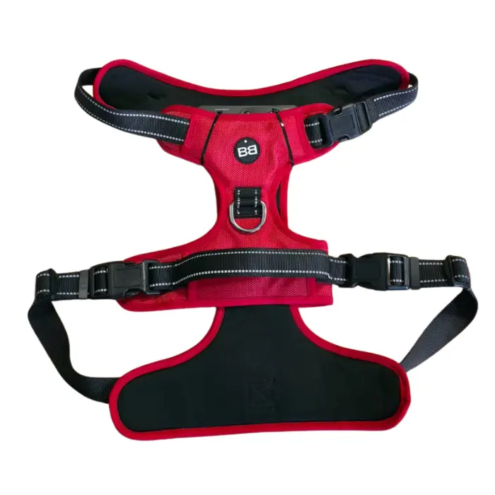 Ham pentru caini Bobby Rando, marime XL, reflectorizant, rosu