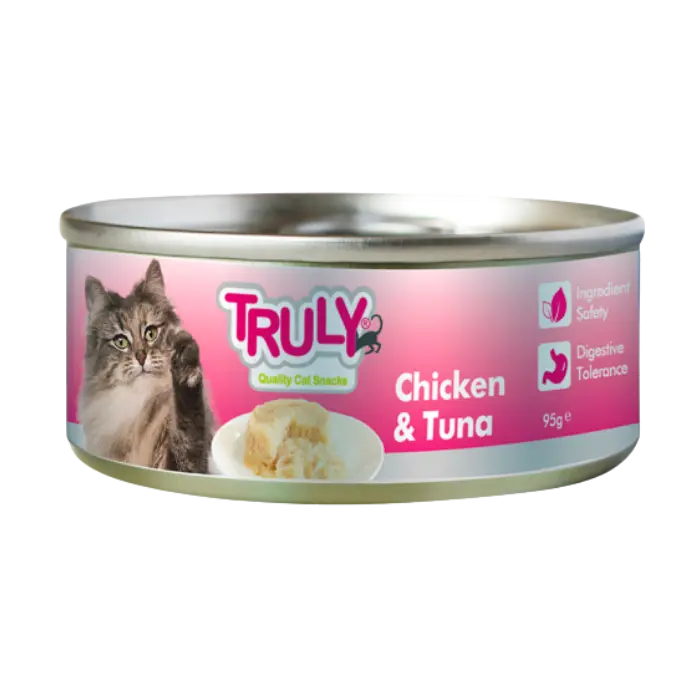 Hrana umeda pentru pisici Truly, Pui si ton, 95g