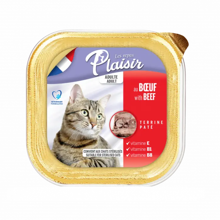 Hrana umeda pentru pisici Plaisir, Vita, 32 x 100g