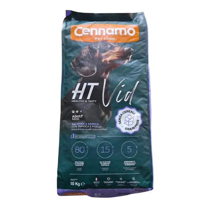 Hrana uscata pentru caini Cennamo HT Vid, Adult Mini, Somon si hering, 10kg