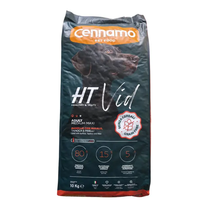 Hrana uscata pentru caini Cennamo HT Vid, Adult Medium Maxi, Miel si bivol, 10kg