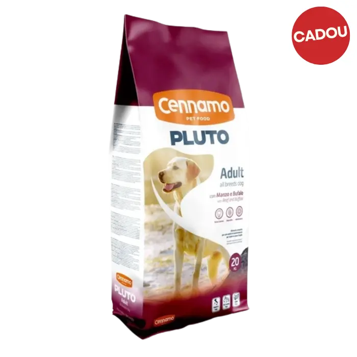 Hrana uscata pentru caini Cennamo Pluto, Vita si Bivol, 20 Kg