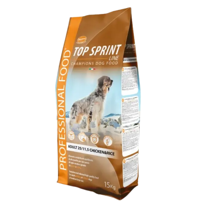 Hrana uscata pentru caini Cennamo Top Sprint, 25 11.5, Pui si orez, 15kg