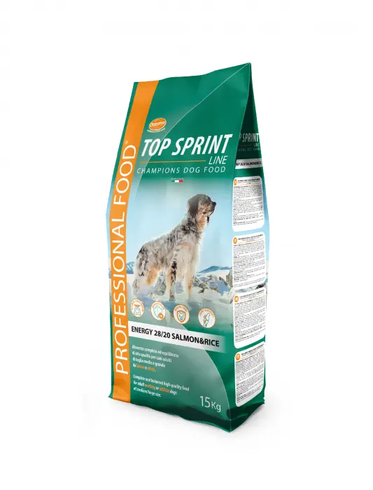 Hrana uscata pentru caini Cennamo Top Sprint, 28 20, Somon si orez, 15kg