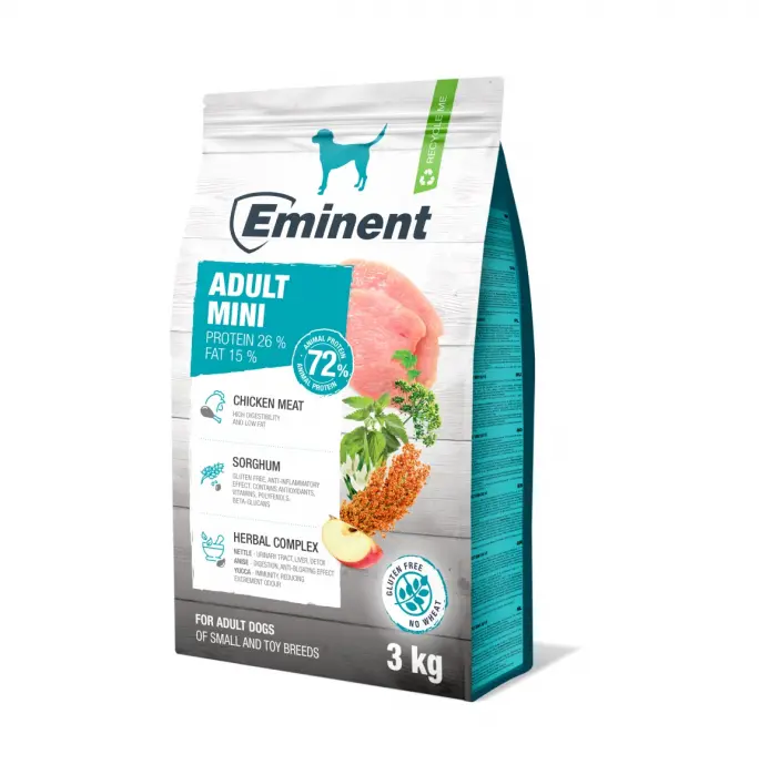 Hrana uscata pentru caini Eminent, Mini, Adult, 3kg
