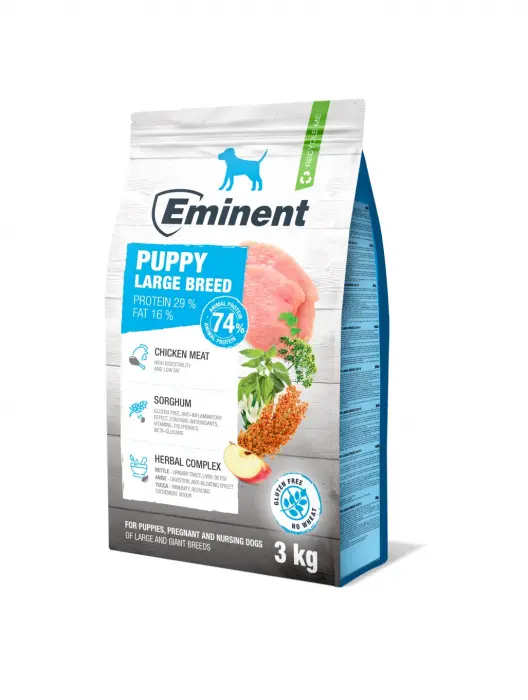 Hrana uscata pentru caini Eminent Puppy Large breed, Junior, 3kg