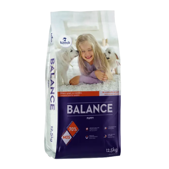 Hrana uscata pentru caini Kibbus Balance Puppy, 12.5kg