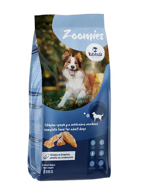Hrana uscata pentru caini Kibbus Zoomies Adult, 20kg
