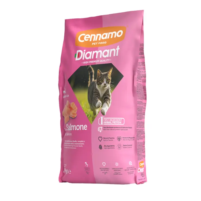 Hrana uscata pentru pisici Cennamo Diamant, Somon, 2kg