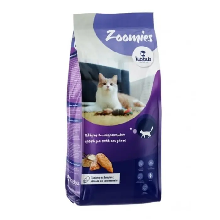 Hrana uscata pentru pisici Kibbus Zoomies, 10 kg