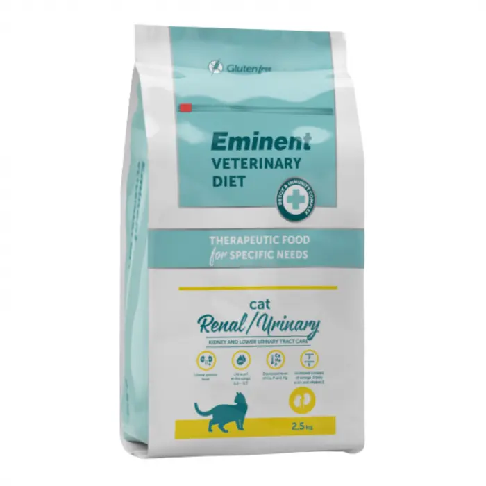 Hrana uscata terapeutica pentru pisici Eminent Veterinary Diet, Cat Renal Urinary, Pui, 2.5kg