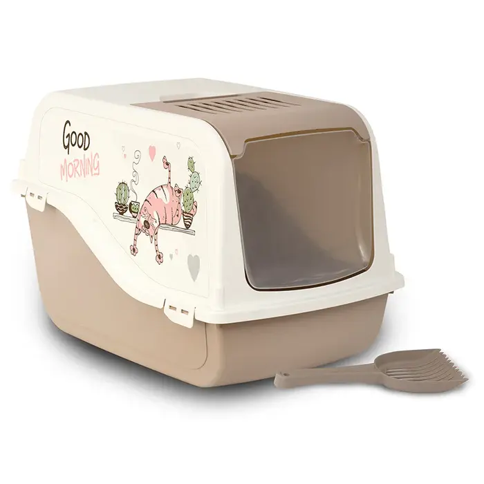 Toaleta inchisa pentru pisici Croci Morgana Nosy Cat, 54 x 36 x 38 cm