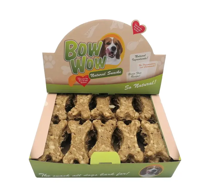 Recompense pentru caini Bow Wow, Os natural, L-carnitina, 30 bucati